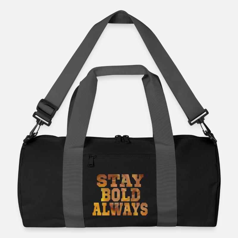 Bleib immer mutig Recycelte Duffel Bag