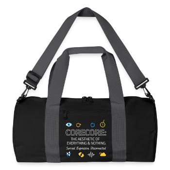 Corecore The Aesthetic of Everything Collage - Recycled Duffel Bag - black/graphite grey - Front