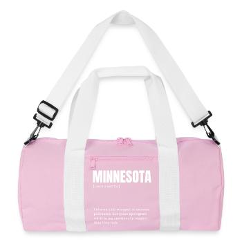 Chemise Humour Froid du Minnesota - Sac de sport recyclé - rose/blanc - Devant