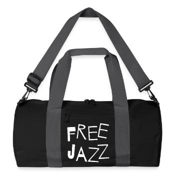 Free Jazz Bold Typography Tee - Sac de sport recyclé - noir/gris graphite - Devant