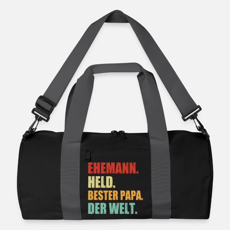 Ehemann Papa Grillmeister Held Vatertag BBQ  Recycelte Duffel Bag