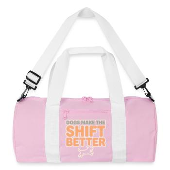 Technicien en chenil, assistant en chenil, soins aux animaux - Sac de sport recyclé - rose/blanc - Devant