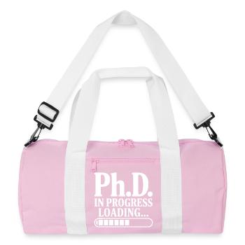 Ph.D. Chargement en cours... - Sac de sport recyclé - rose/blanc - Devant