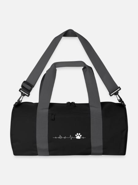 Hund Hunde - Recycelte Duffle Bag - Schwarz/Graphitgrau