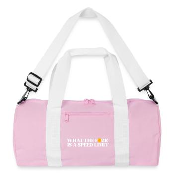 Auto - Recycelte Duffel Bag - Rosa/Weiß - Vorne