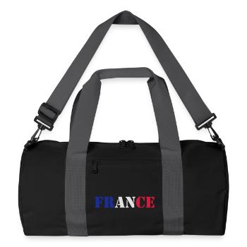 France - Sac de sport recyclé - noir/gris graphite - Devant