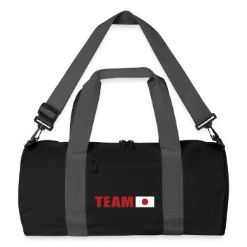 Support Team Japan - Recycled Duffel Bag - black/graphite grey - Front