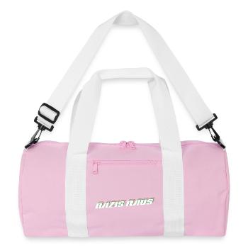 Nazis Out | Retro Political Design - Recycled Duffel Bag - pink/white - Front