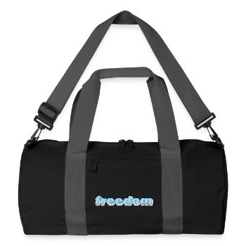 FREEDOM - Recycelte Duffel Bag - Schwarz/Graphitgrau - Vorne