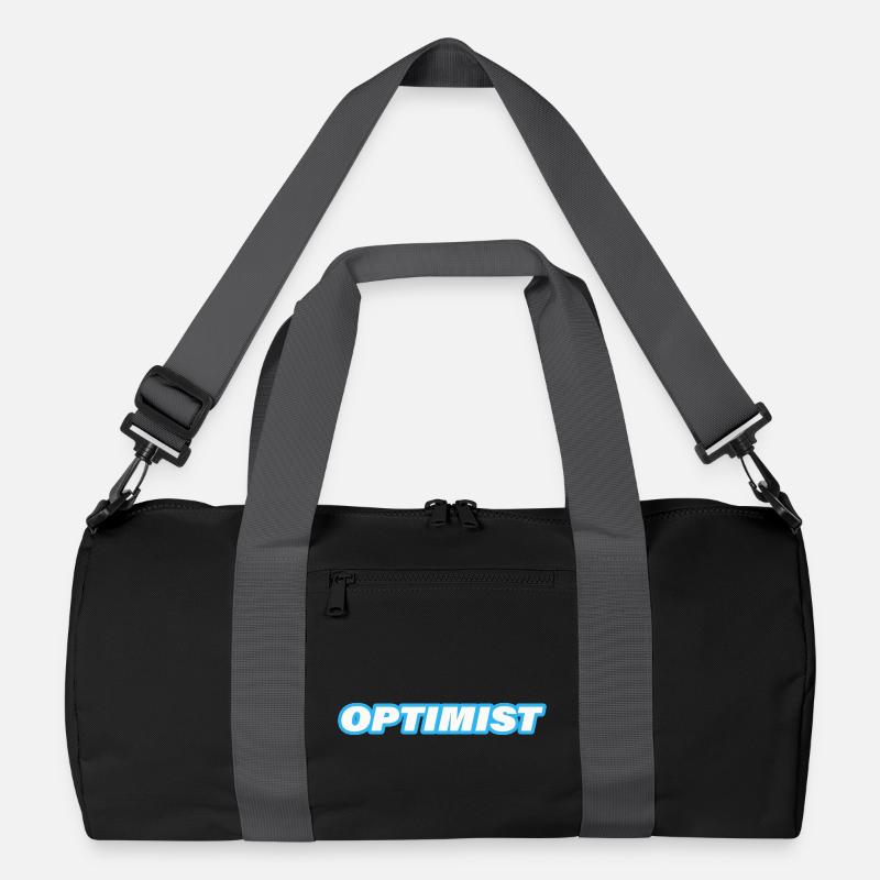 OPTIMIST - Recycelte Duffel Bag - Schwarz/Graphitgrau