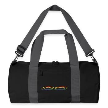 Rainbow wide infinity - Recycled Duffel Bag - black/graphite grey - Front