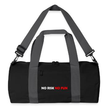 No Risk No Fun - Recycled Duffel Bag - black/graphite grey - Front