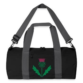 Scottish Thistle - Recycled Duffel Bag - black/graphite grey - Front