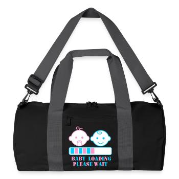 BABY LOADING PLEASE WAIT - Recycled Duffel Bag - black/graphite grey - Front
