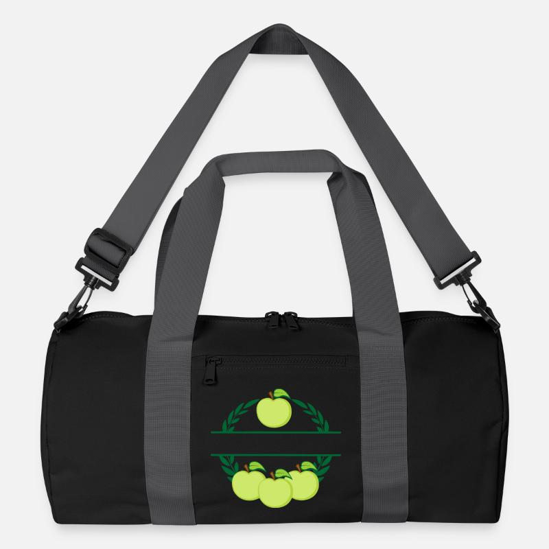 Äpfel im Lorbeerkranz grüne Äpfel Recycelte Duffel Bag