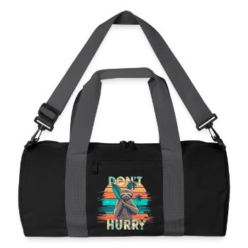 Sloth - Recycled Duffel Bag - black/graphite grey - Front