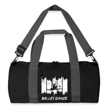 Drôle de danseuse de ballet - Sac de sport recyclé - noir/gris graphite - Devant