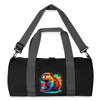 Beaver - Recycled Duffel Bag - black/graphite grey - Front