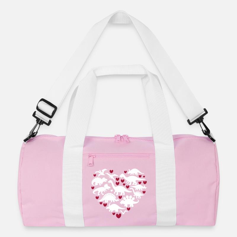 Ich liebe Dinosaurier Recycelte Duffel Bag