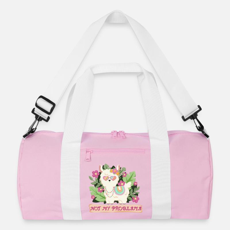 Sommer Lama Alpaka - Not my problem Recycelte Duffel Bag