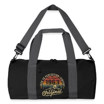 Novembre 1963 Anniversaire Novembre 1963 - Sac de sport recyclé - noir/gris graphite - Devant