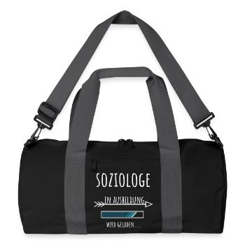Soziologie Student Beruf Ausbildung Soziologe - Recycelte Duffel Bag - Schwarz/Graphitgrau - Vorne