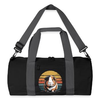 Guinea Pig Retro Sunset - Recycled Duffel Bag - black/graphite grey - Front