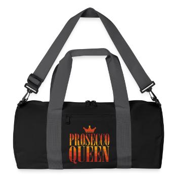 Reine de la fête Prosecco Reine Couronne - Sac de sport recyclé - noir/gris graphite - Devant