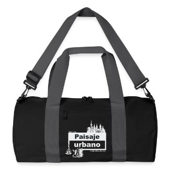 Paysage urbain - espagnol - prêt quand vous voulez - Sac de sport recyclé - noir/gris graphite - Devant