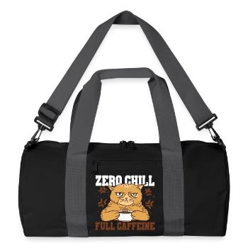 Energy Drink - Recycelte Duffel Bag - Schwarz/Graphitgrau - Vorne
