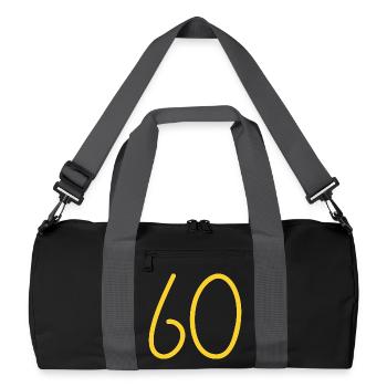 60 - Sac de sport recyclé - noir/gris graphite - Devant