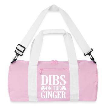 Je choisis le trèfle drôle de la Saint-Patrick roux - Sac de sport recyclé - rose/blanc - Devant