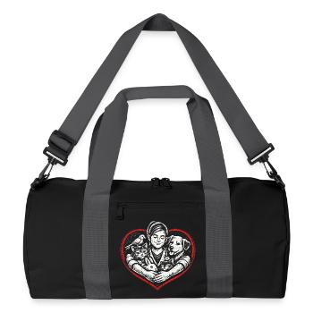 Vétérinaire Vétérinaire - Sac de sport recyclé - noir/gris graphite - Devant