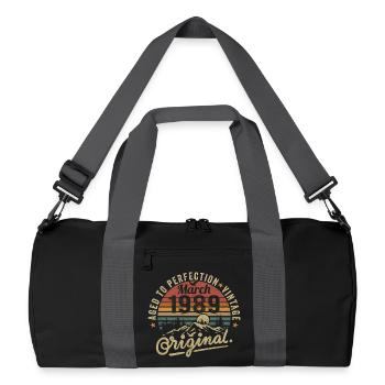 März 1989 - Recycelte Duffel Bag - Schwarz/Graphitgrau - Vorne
