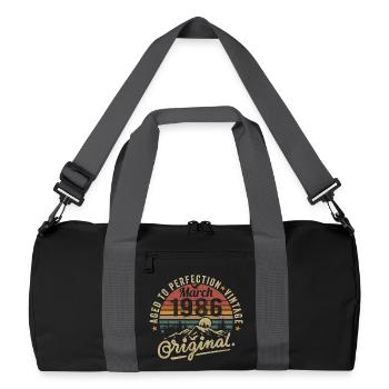 Mars 1986 - Sac de sport recyclé - noir/gris graphite - Devant