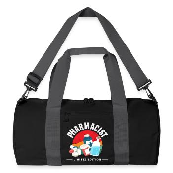 Pharmacist Retro Pharmacy Technician - Recycled Duffel Bag - black/graphite grey - Front