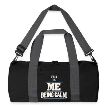 Périménopause Humour Périménopause - Sac de sport recyclé - noir/gris graphite - Devant