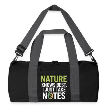 Certified Clinical Biological Systems Observer  - Recycled Duffel Bag - black/graphite grey - Front
