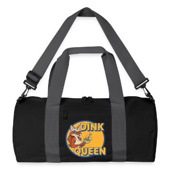 Pickleball Dink Queen Joueur drôle Adore le pickleball - Sac de sport recyclé - noir/gris graphite - Devant