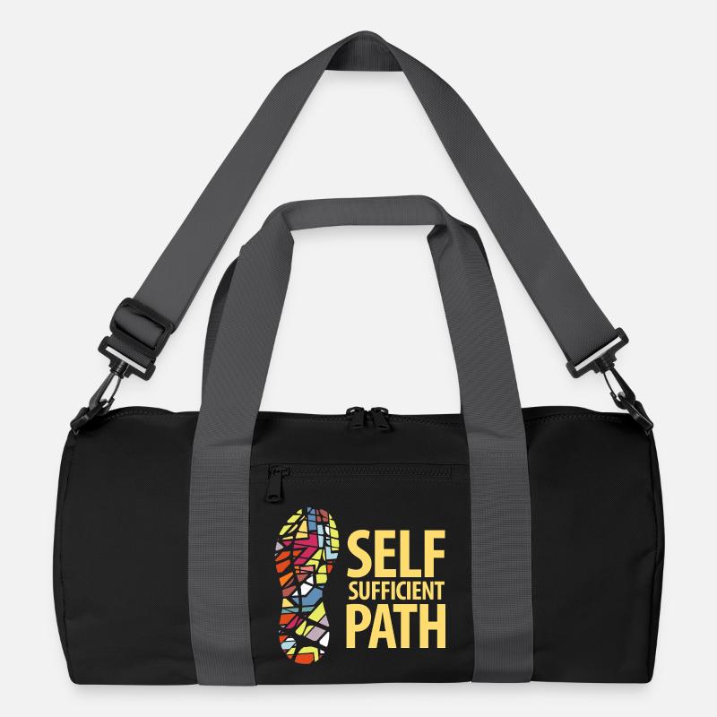 Chemin autosuffisant - Sac de sport recyclé - noir/gris graphite