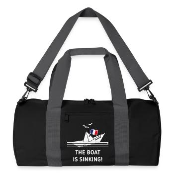 The Boat Is Sinking! (France / NEG) - Recycled Duffel Bag - black/graphite grey - Front