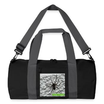 Spinne - Recycelte Duffel Bag - Schwarz/Graphitgrau - Vorne