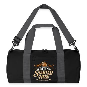 Altes Mesopotamien, Sumerisches - Recycelte Duffel Bag - Schwarz/Graphitgrau - Vorne