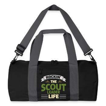 Rockin The Scout Leader Life Pfadfinderleiter - Recycled Duffel Bag - black/graphite grey - Front