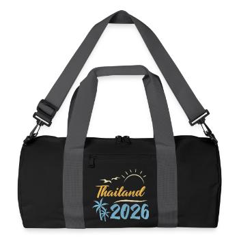 Thaïlande 2026 - Sac de sport recyclé - noir/gris graphite - Devant
