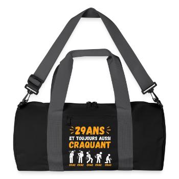 29 Ans Toujours Aussi Craquant Humour Crac - Sac de sport recyclé - noir/gris graphite - Devant