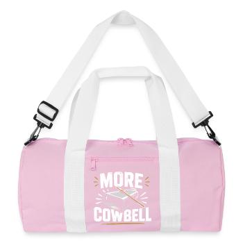 Plus de cloche à vache - Sac de sport recyclé - rose/blanc - Devant