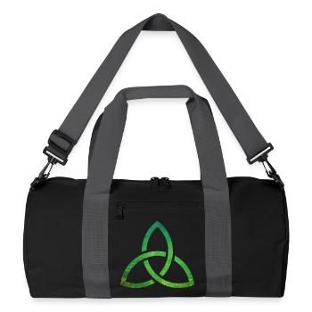 Celtic Knot - Recycelte Duffel Bag - Schwarz/Graphitgrau - Vorne