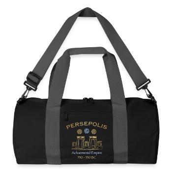 Persepolis, Ancient Persia, today Iran, drawing - Recycled Duffel Bag - black/graphite grey - Front