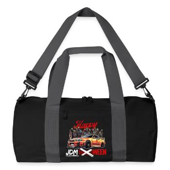 Jdm Halloween edition / Tuning Mechaniker Kostüm - Recycelte Duffel Bag - Schwarz/Graphitgrau - Vorne